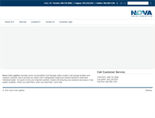 Tablet Screenshot of novacold.com